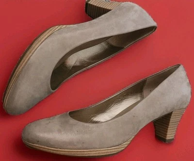  Zapatos de salón Gabor de moda austriacos de gamuza granulada de cuero Portugal EE. UU. 9 Foto 1 de 4