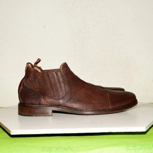 John Varvatos Italy Low Chelsea Boot Leather Cap Toe Men US 9.5 - Picture 1 of 21
