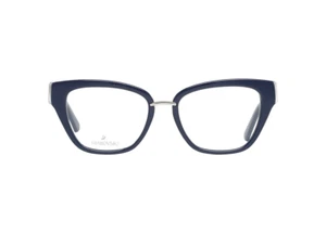 Swarovski SK5251 090 Blue Bold Cat Eye Optical Eyeglasses Frame 52-16-140 - Picture 1 of 2