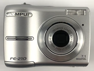 Olympus FE-210 7.1 MP Digital Camera Silver Tested and Working - Picture 1 of 22