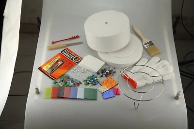 Professional Large Microwave Kiln Kit 14pcs Set  DIY Jewelry Glass Fusing Kiln - image 1 of 2