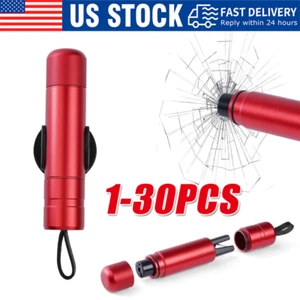 Auto Sicherheit Hammer Fenster Glasbrecher Sicherheitsgurt Notfall Flucht Schneider Werkzeug - Bild 1 von 14