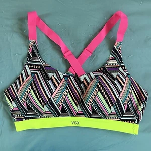 Sports Bra Victoria’s Secret VSX Sport Neon Multicolor 34B - Picture 1 of 5