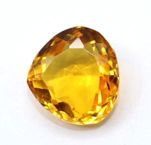 88 Ct Yellow Citrine Natural Pear Cut Brazil Certified Loose Gemstone + Gift - Picture 1 of 6