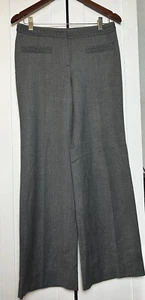 Barbara Bui Initials Women’s Grey Wool Flare Pants Slacks size 38 EUC - Picture 1 of 11