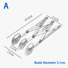 3/5/7 Wheel Cutter Dough Divider Dough Knife Flexible Roller Blade Baking Tool