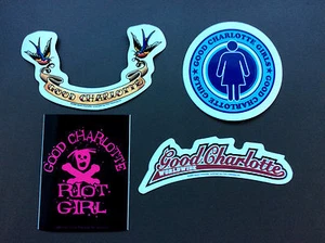 GOOD CHARLOTTE 4 Pack of Stickers Madden Brothers NEW Official Merch RRP $21.40 - Picture 1 of 1