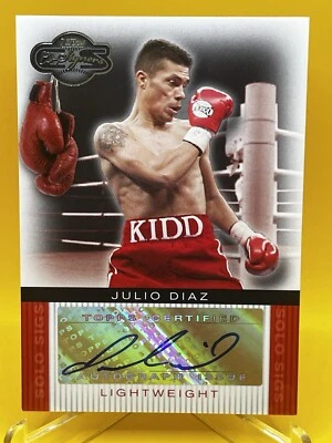 2008 Topps Co-Signers JULIO DIAZ Solo Sigs Autograph #SS-JUD “KIDD” Boxing Auto - Image 1 of 2