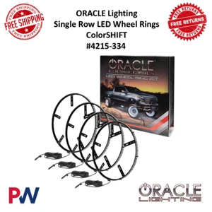 Oracle Lighting 16.5" Illuminated ColorSHIFT Single Row LED Wheel Kit #4215-334 - Picture 1 of 13