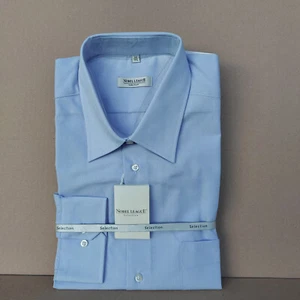 Nobel League Selection men's business shirt top blue 44 non-iron original packaging!! ✅✅✅ - Picture 1 of 4
