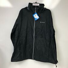 Columbia Womens Black Switchback III Waterproof Rain Jacket Plus Size 2X $75