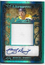 2019-20 Leaf Ultimate Hockey MARCEL DIONNE 4/6 Auto Memorabilia Jersey Autograph