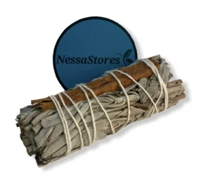 NESASTORES - Paquete de 4" Salvia Blanca + Incienso Mancha de Canela #JC-199 (1 pieza) - Imagen 1 de 3