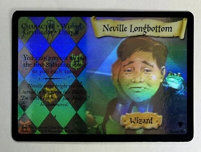 2001 HARRY POTTER TCG QUIDDITCH HOLO FOIL RARE 15/80 NEVILLE LONGBOTTOM MP - Image 1 of 2