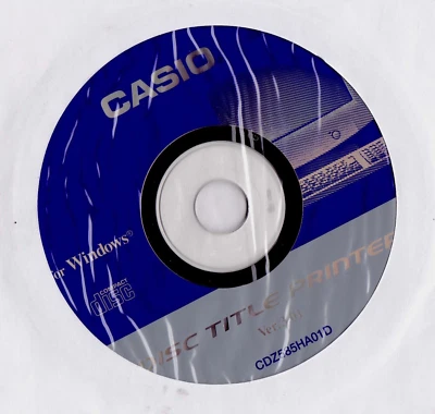 Casio CW-50 / CW-75 Disc Title Printer CD-ROM - Image 1 of 2