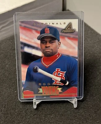 Dmitri Young 1997 Pinnacle card 177 St. Louis Cardinals rookie RC - Image 1 of 2