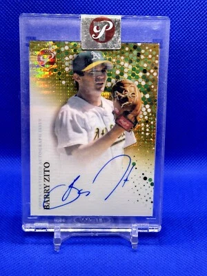 2022 Topps Pristine Barry Zito Gold /50 Encased Auto Oakland A’s Cy Young MLB SP - Image 1 of 2