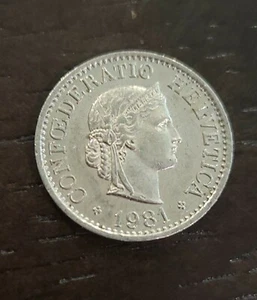 SWITZERLAND 10 Rappen 1981 Coin BT-171 - Picture 1 of 2