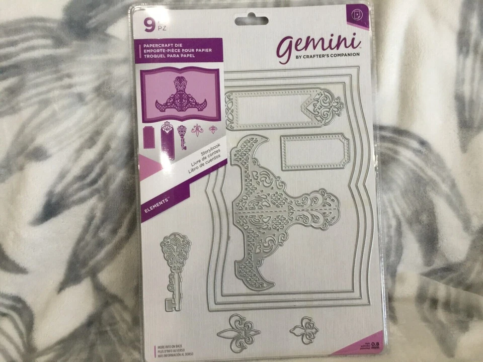 Gemini Elements Storybook 9 PC Thin Metal Die Set by Crafter's Companion
