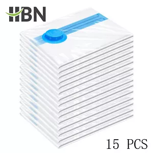 10-20 Pcs Small Space Saver Bags,Behome Vacuum Storage Bags with Double-Zip Seal - Picture 1 of 13