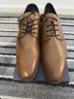 Men's Pier One Brown Leather Lace Up Shoes Size Uk 14 Eur 49.
