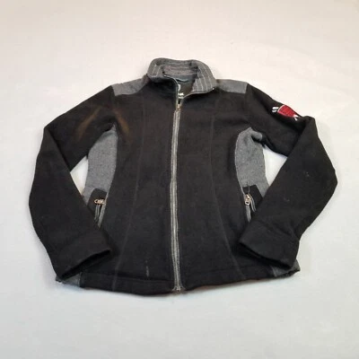 Kuhl Jacket Womens Size S Black Full Zip Fleece Bear Logo Alpaca Fleece - Image 1 of 4