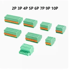 KF2EDGKD Pitch 2,54mm Leiterplatte Kabel Klemme Blöcke Stecker 2P 3P 4P 5P ~ 10P - Picture 1 of 4