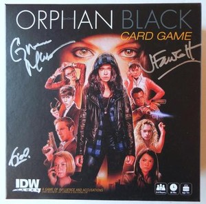 SDCC 2016 SIGNED Graeme Manson & John Fawcett NEW ORPHAN BLACK CARD GAME