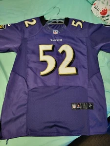 Baltimore Ravens Ray Lewis Nike Authentic NFL Football Jersey Mens Size XL - Picture 1 of 8