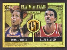 2013-14 Panini Gold Standard Claim to Fame #36 Jamaal Wilkes/Ralph Sampson 14/49