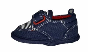Place Hook and Loop Blue Striped Shoes Baby Boys (Size: 0-3M) - Picture 1 of 4