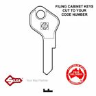 Coform Filing Cabinet, Cupboard Lock Keys -Key Cut To Lock Code Number-FREE POST
