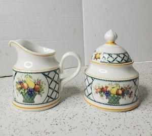 Villeroy & Boch Basket Pattern, Cream and Sugar Set, Made In W Germany, Marked - Picture 1 of 7
