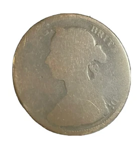 1884 Great Britain 1 Farthing Victoria 2nd portrait U.K. 20mm Bronze Coin Km 753 - Picture 1 of 12