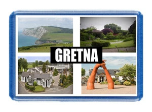 Gretna Fridge Magnet - Large Size (7cm x 4.5cm) - Great Gift Idea - Tourism - Picture 1 of 1