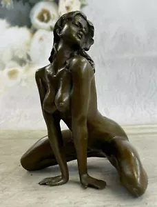 SCULTURA EROTICA BRONZO FIRMATA ARTE NUDA SEX STATUINA STATUINA SPEDIZIONE VELOCE REGALO - Foto 1 di 7