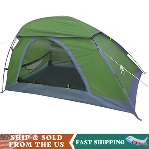 1 Person Backpacking Tent Lightweight Single Person Hiking Tent Easy Setup - Picture 1 of 7