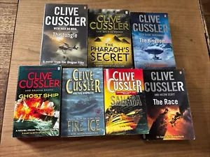 Clive Cussler, Bundle Of 7 x Books, Sahara, Ghost Ship, Jungle ( PB) PB2 - Picture 1 of 17