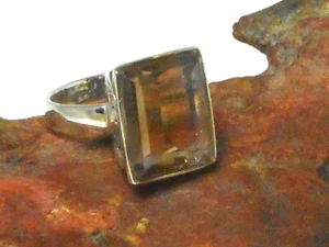 AMETRINE Sterling Silver 925 Gemstone RING - Size Q - Picture 1 of 5