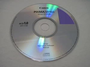 Canon PIXMA MP160 Setup CD-Rom Software CD ACD 1.0 Printer Drivers *CD ONLY - Picture 1 of 5