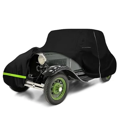 For Ford Model A 1928-1931 Waterproof Car Cover All Weather 6 Layers with Zipper Foto 1 de 4