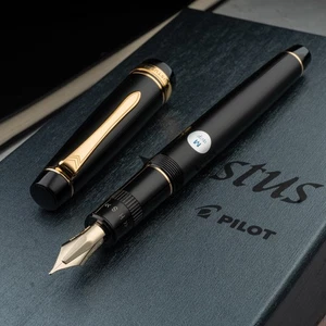 NEW Pilot JUSTUS 95 Stripe Black FJ-3MR-SB 14K Gold Adjustable Nib Fountain Pen - Picture 1 of 10