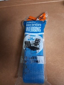 Frost King vintage lawn chair webbing 39 feet - aqua - Picture 1 of 5