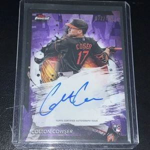 Colton Cowser 2024 Topps Finest Purple Refractor On Card Auto RC /125 Orioles - Bild 1 von 2