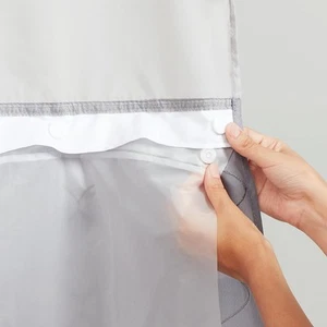 It's A Snap! Plastic PEVA Snap-In Replacement Shower Curtain Liner for Curtai... - Picture 1 of 6