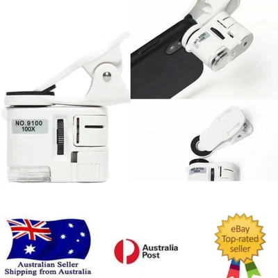 Magnifier 100X Mini Microscope Mobile Phone High-Definition Antique Jewelry Jade - image 1 of 4