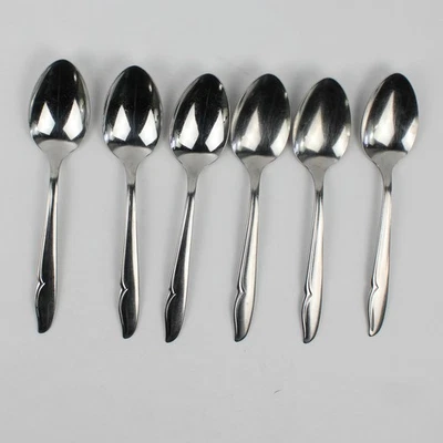 Oneida Silver Oneidacraft Profile Stainless Pattern 6-Piece Oval Soup Spoons - Image 1 of 4