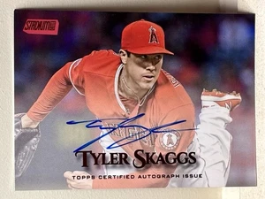 Autógrafos Tyler Skaggs 2019 Stadium Club rojo/50 #SCA-TS Los Angeles Angels - Imagen 1 de 8