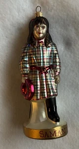 Pleasant Company vetro soffiato a mano Samantha American Girl ornamento 1999 - Foto 1 di 7
