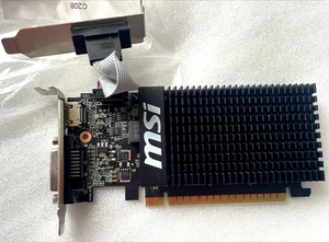 MSI NVIDIA GeForce GT 710 1GB DDR31GD3H LP HDMI VGA DVI  Video Graphics Card - Picture 1 of 13